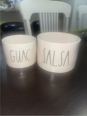 Rae Dunn Artisan Collection by Magenta: Ceramic Signature Salsa & Guac Bowls
